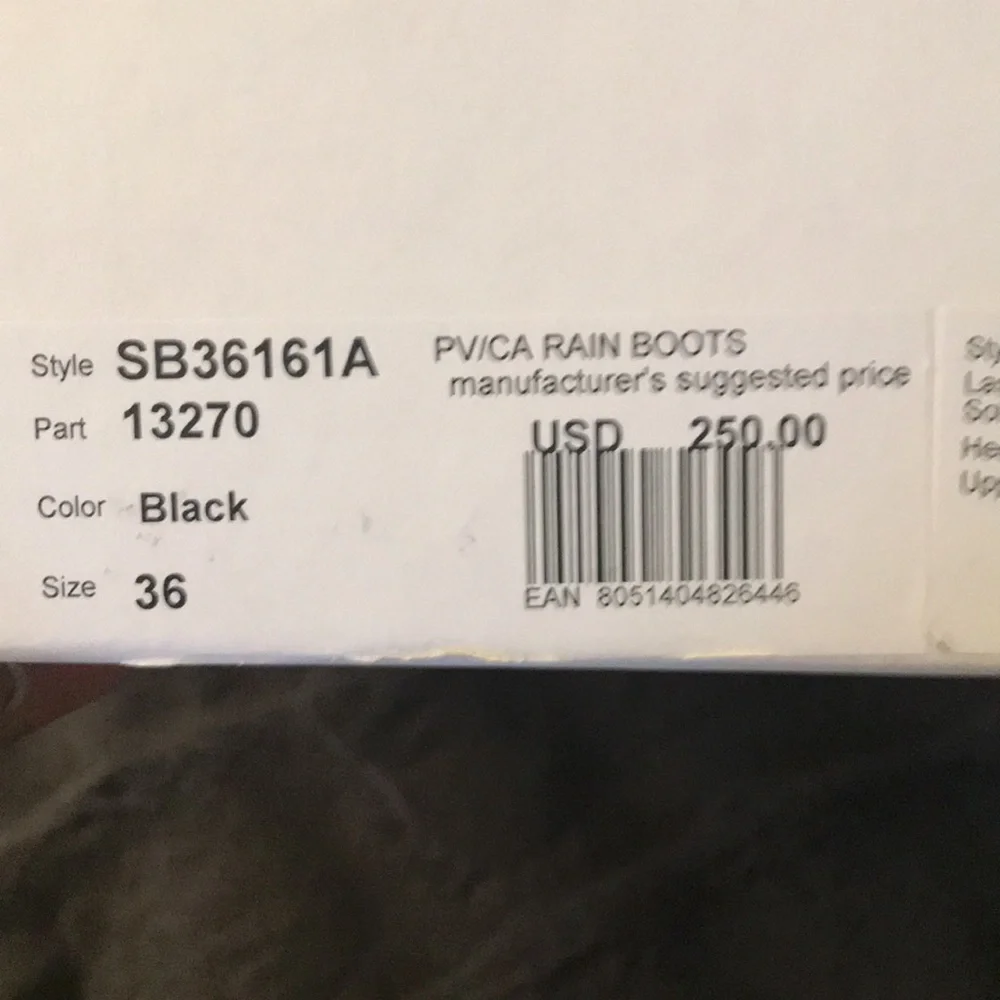 See By Chloe black patent leather rain boots New in box - Picture 6 of 9
